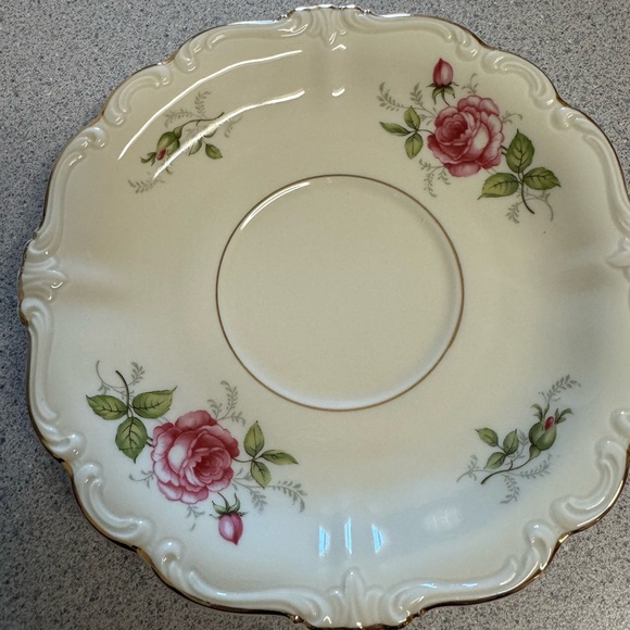 Rosenthal Courtship Flat Cream Soup Bowl & Saucer set pompadour - Picture 7 of 13